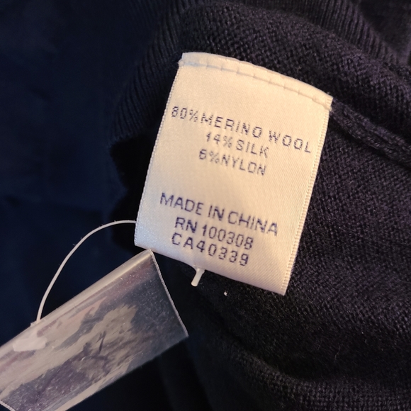 Peter Millar Navy Merino Wool Quarter Zip Sweater in Size XXL - Picture 6 of 8